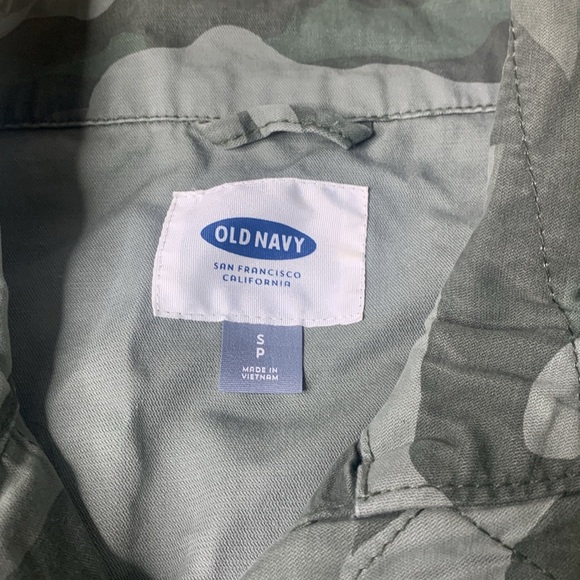Old Navy Camo Military Style Jacket Size Small - Picture 2 of 4
